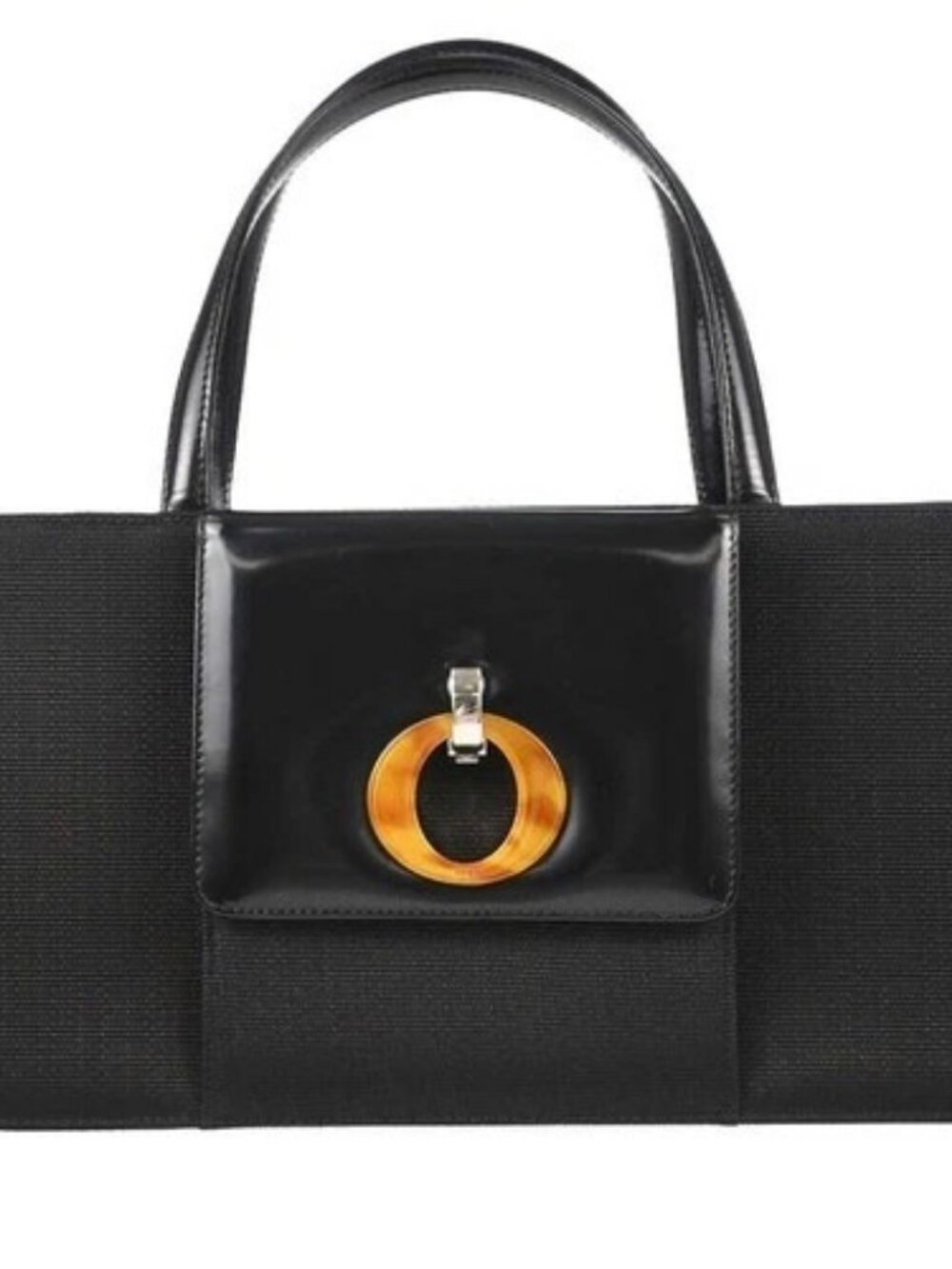 Christian Dior Black Canvas Handbag MA-0968 197594